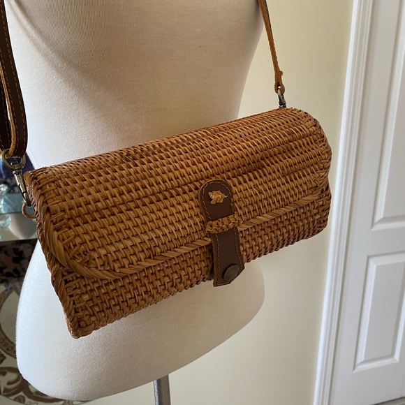 Brown Woven Crossbody Bag - Picture 3 of 7